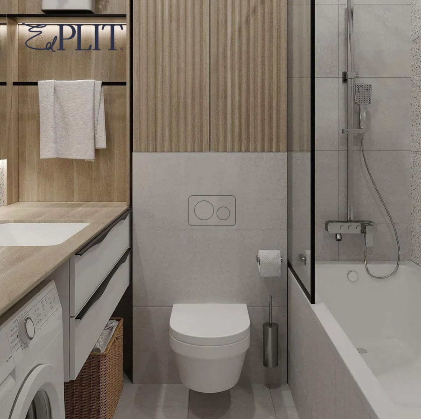 Concealed flush button