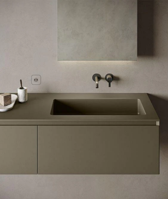 Concealed triple socket