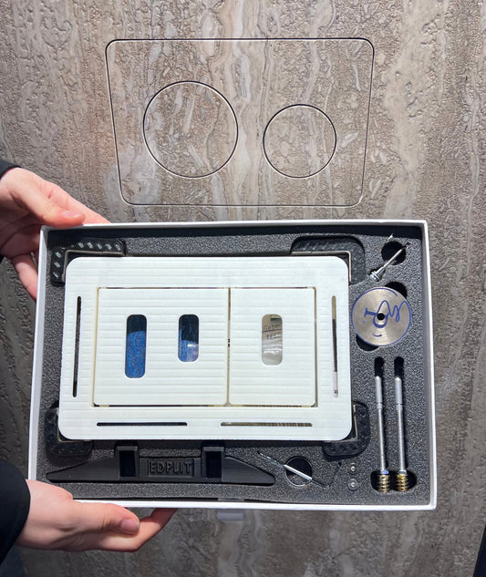 Concealed flush button