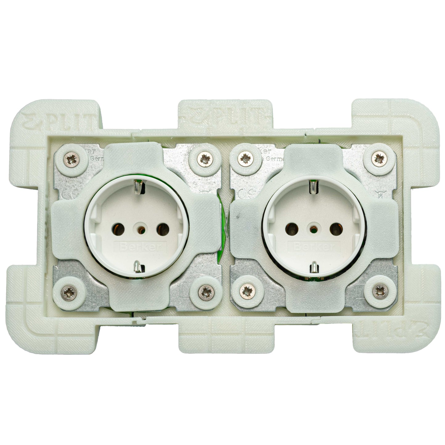 Concealed double socket