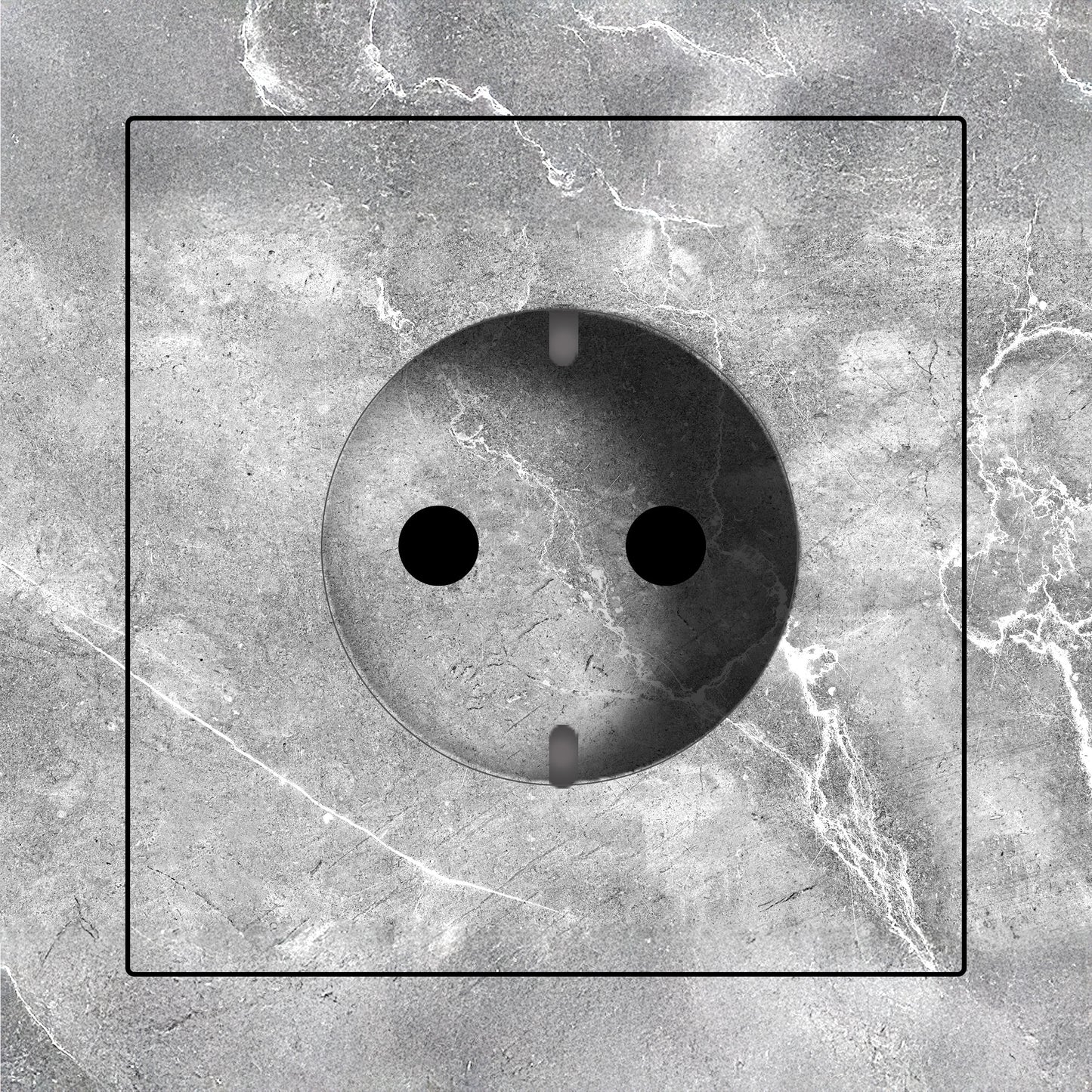 Concealed single socket